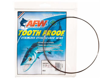 Immagine di American Fishing Wire Tooth Proof Stainless Steel Leader Wire