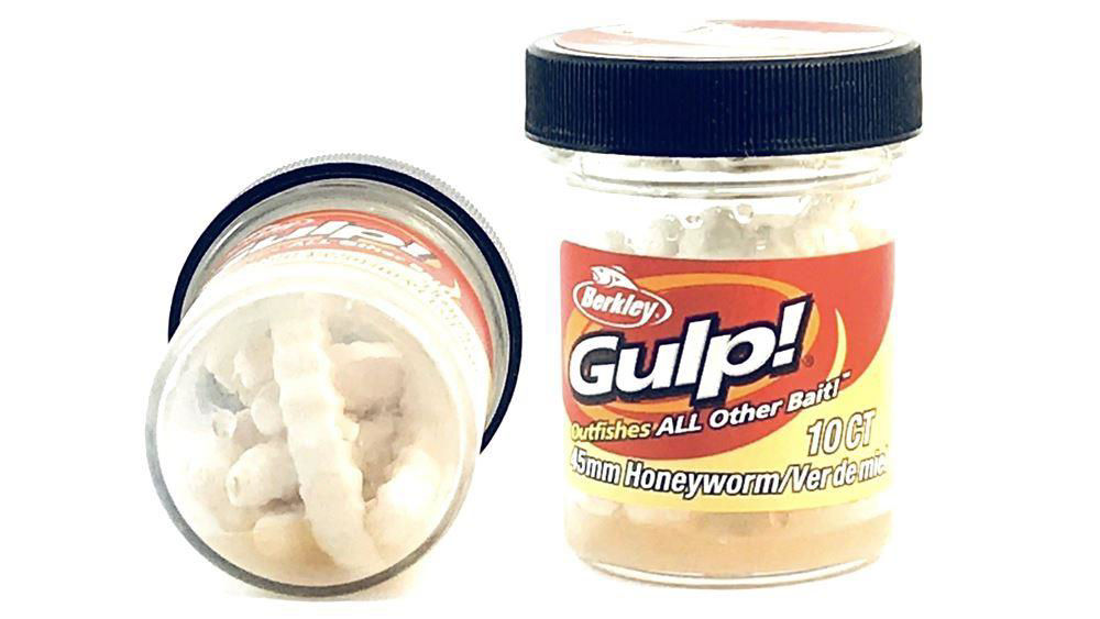 Berkley Gulp!® Honey Worm 33mm flavored worm for trout