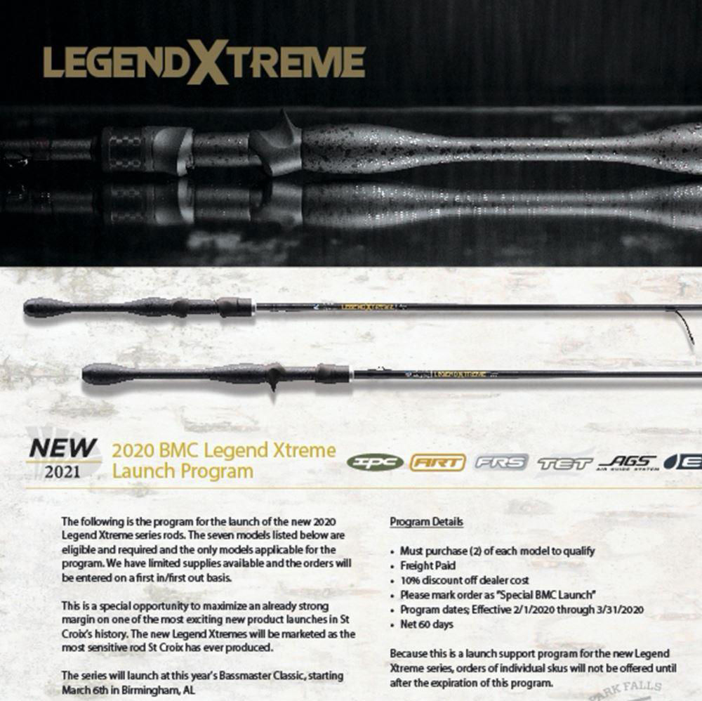 St. Croix New Legend Xtreme Casting Rods - Negozio di pesca online Bass  Store Italy