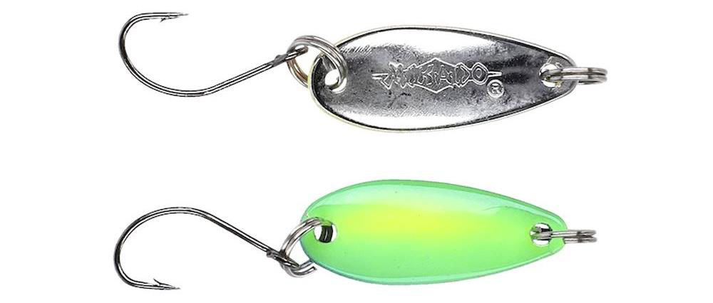 Colore 05 1 cucchiaino da Traino per Trota Ice Spoon Mikado 1,5 g 2,4 cm 