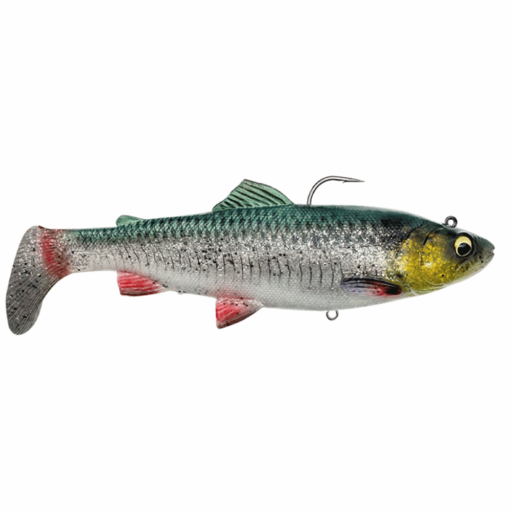  Gomma pesce con Spinner Foglia da pesca su Luccio Savage Gear 4d Trout Spin Shad  lucioperca & Pesce Persico luccio Esca Esche 