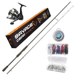 Savage Gear Jig 'n' Drop Kit spinning combo