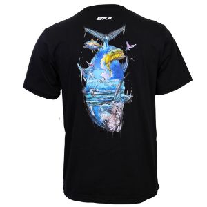 BKK FISHING HOOKS Short Sleeve Casual Shirt Brand Values GT