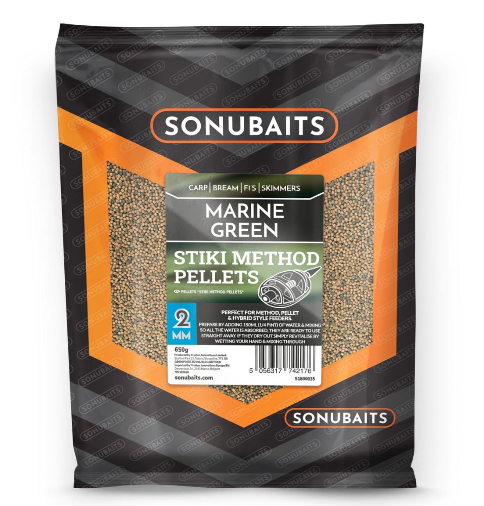 Immagine di Sonubaits Marine Green Stiki Method Pellets