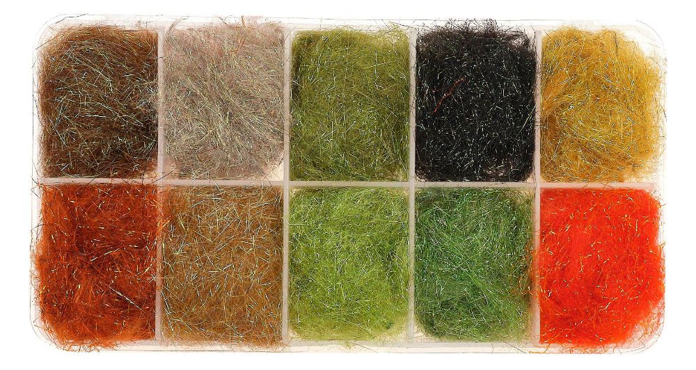 Picture of Angelina Fibres and Hare Hair for Dubbing Metallised